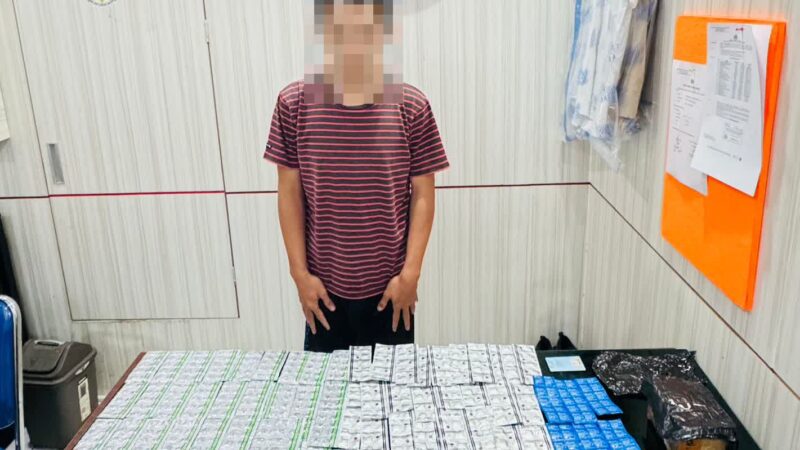 Satresnarkoba Polres Cirebon,Amankan Pengedar Obat Terlarang Beserta Barang Bukti 