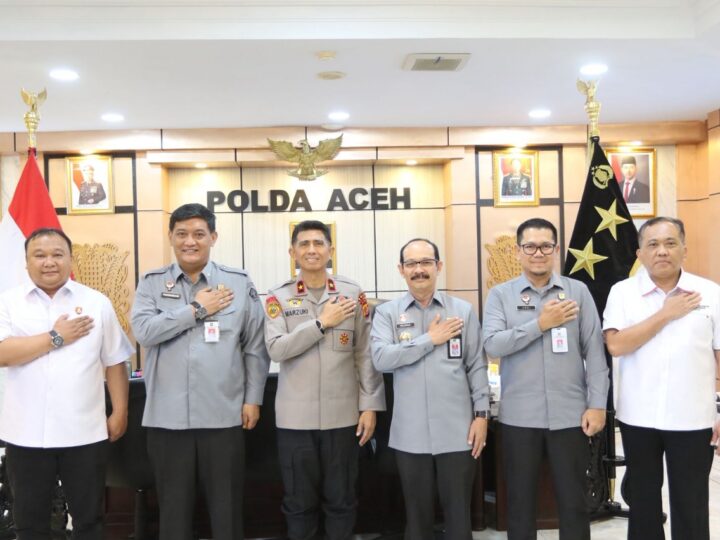 Kapolda Terima Audiensi Kakanwil Kemenkum Aceh,Bahas Sinergi Penegakan Hukum