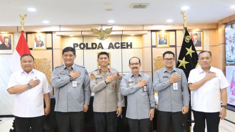 Kapolda Terima Audiensi Kakanwil Kemenkum Aceh,Bahas Sinergi Penegakan Hukum