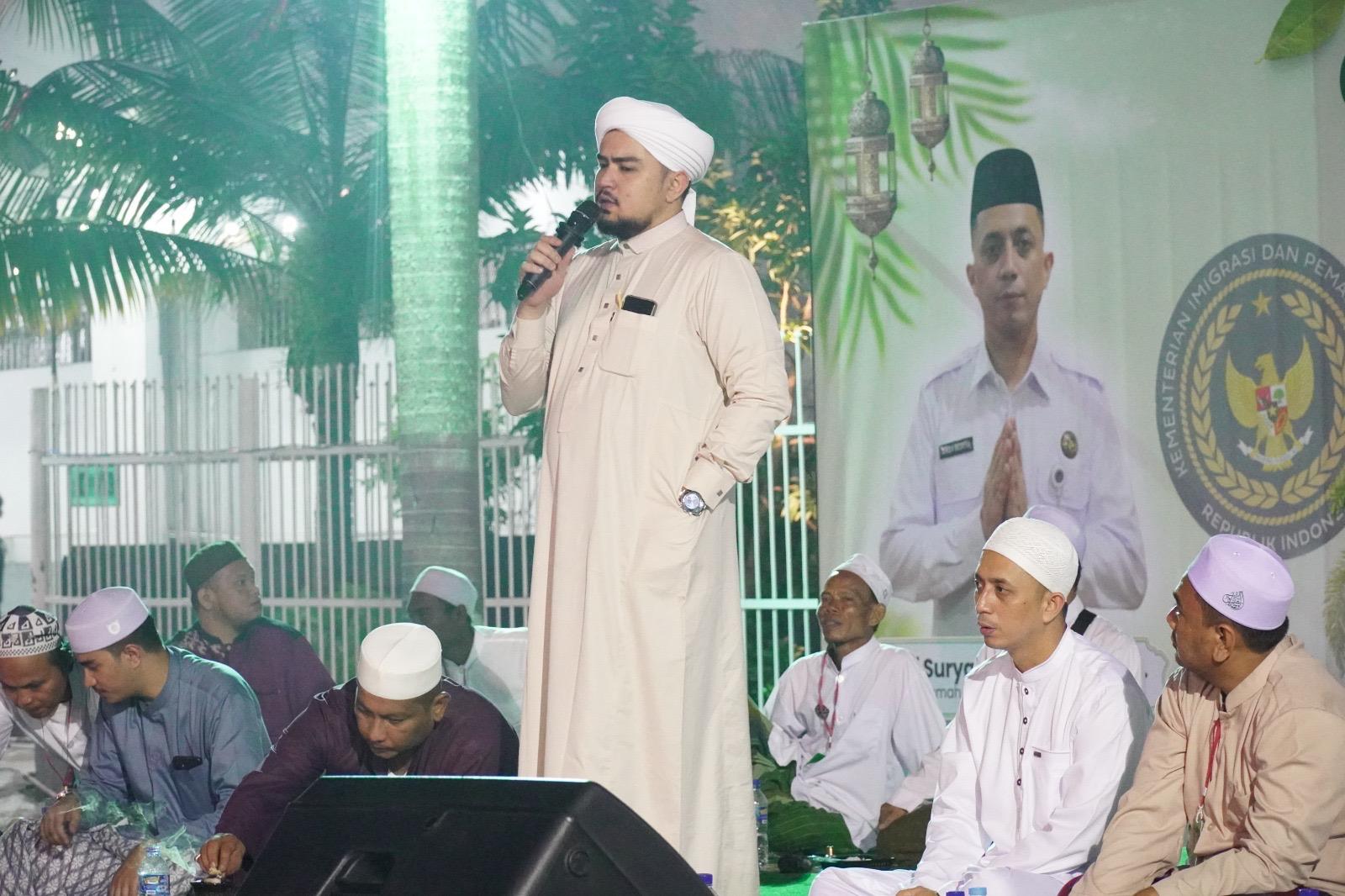Penuh Khidmat,1200 Warga Binaan Rutan I Medan Peringati Maulid Nabi Bersama Para Habib
