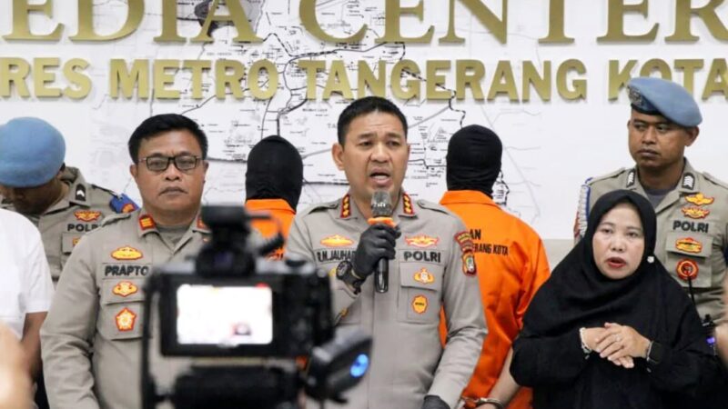 Polres Metro Tangerang Kota Berhasil Amankan WNA Pelaku Pencurian Rumah Kosong