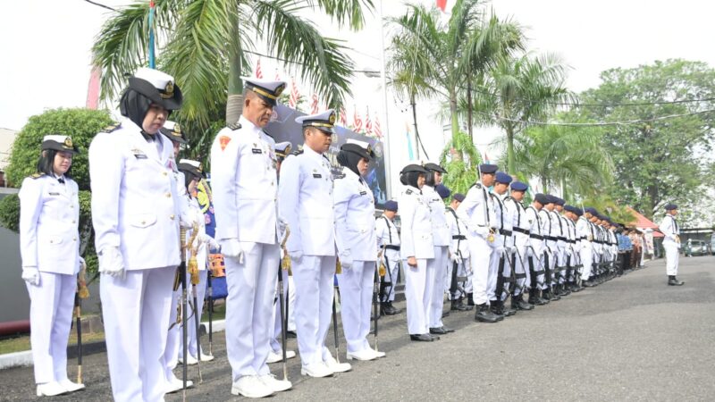 Lanal Palembang Gelar Upacara dan Syukuran HUT ke-80 TNI AL