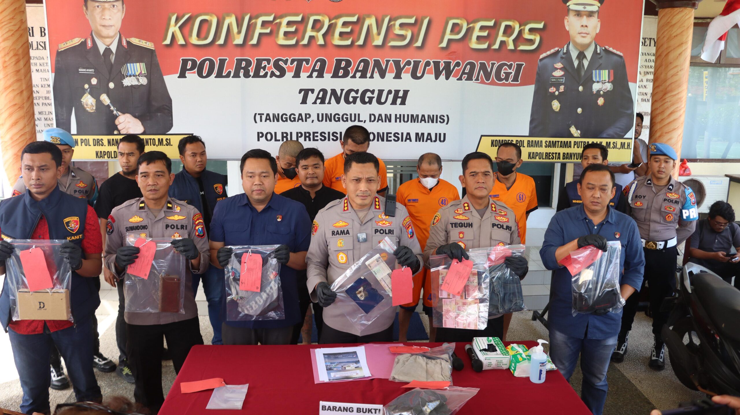 Gerak Cepat Polresta Banyuwangi Bongkar Sindikat Curanmor,Empat Tersangka Diamankan
