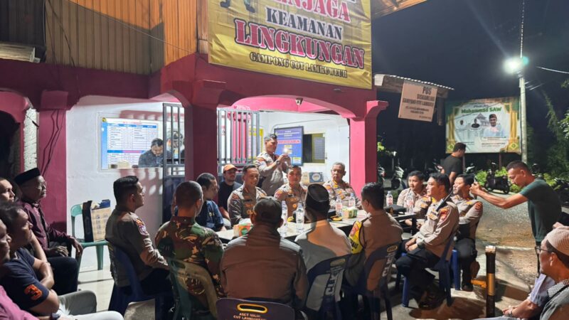 Dirbinmas Polda Aceh Cek Pos Satkamling,Pastikan Situasi Kondusif Hingga ke Desa