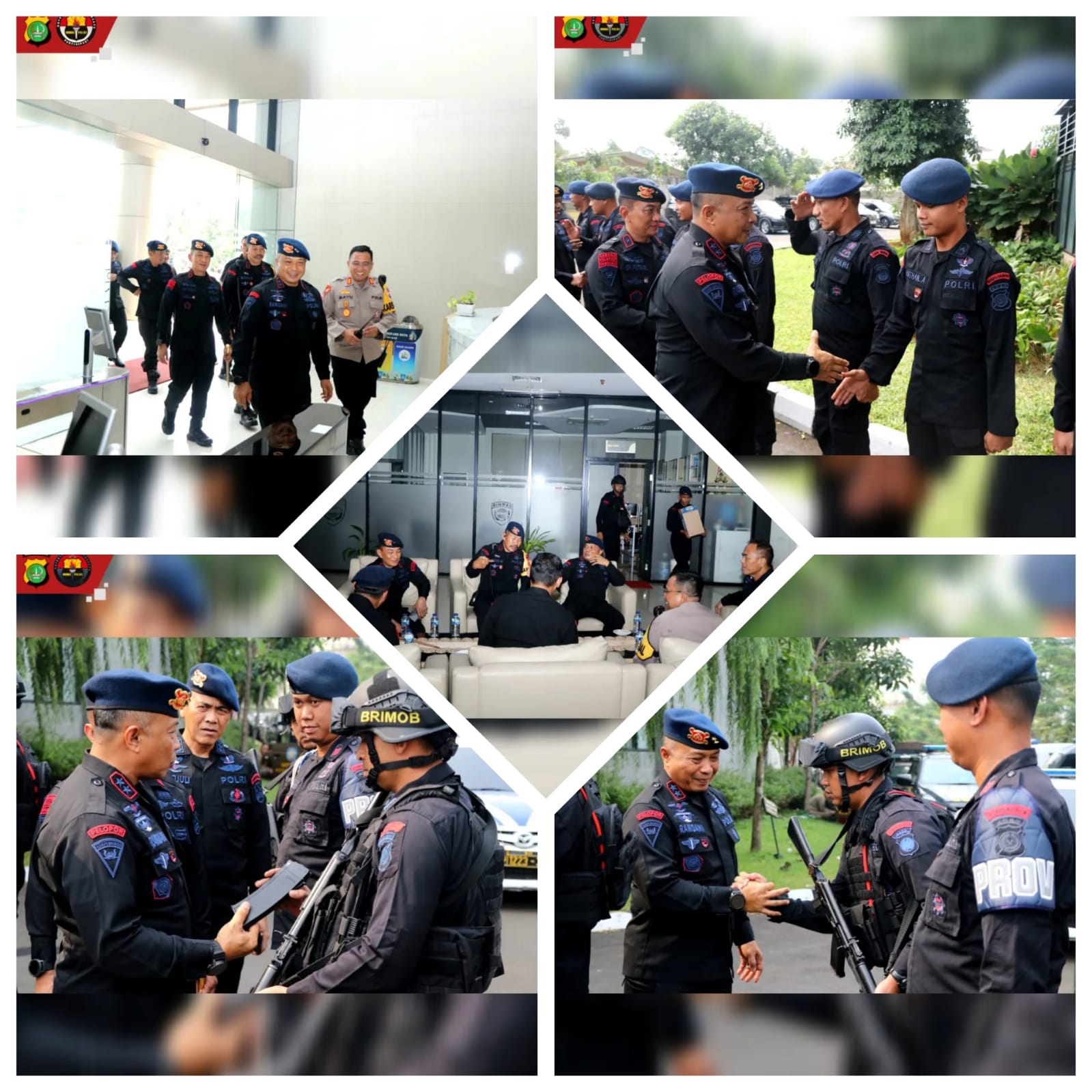 Polres Metro Tangerang Kota Terima Kunjungan Korbrimob Mabes Polri