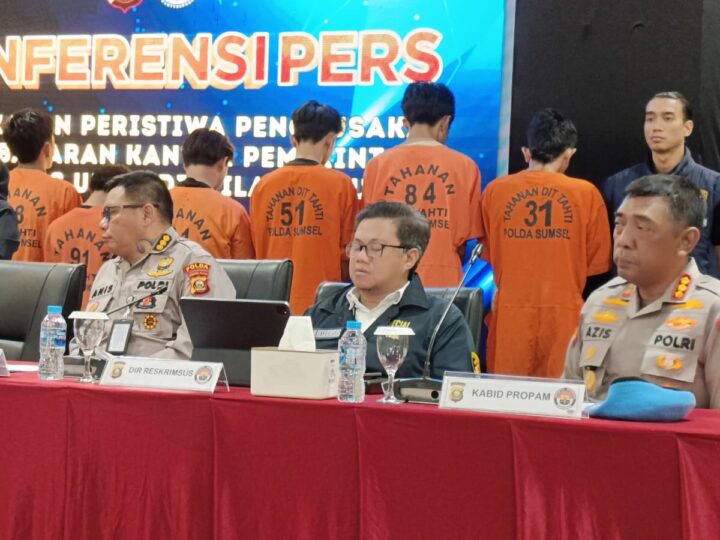 Aksi Anarkis di Sumsel, 90 Orang Diamankan,25 Ditetapkan Tersangka