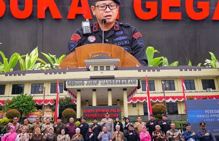 Gedung Mako Pasukan Gegana Korbrimob Polri Resmi Bernama,Jusuf Manggabarani
