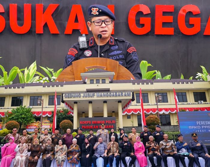 Gedung Mako Pasukan Gegana Korbrimob Polri Resmi Bernama,Jusuf Manggabarani