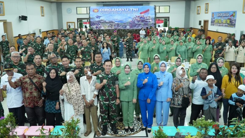 HUT ke-80 TNI, Lanal Palembang Turut Adakan Bakti Kesehatan di Makesdam II/Sriwijaya