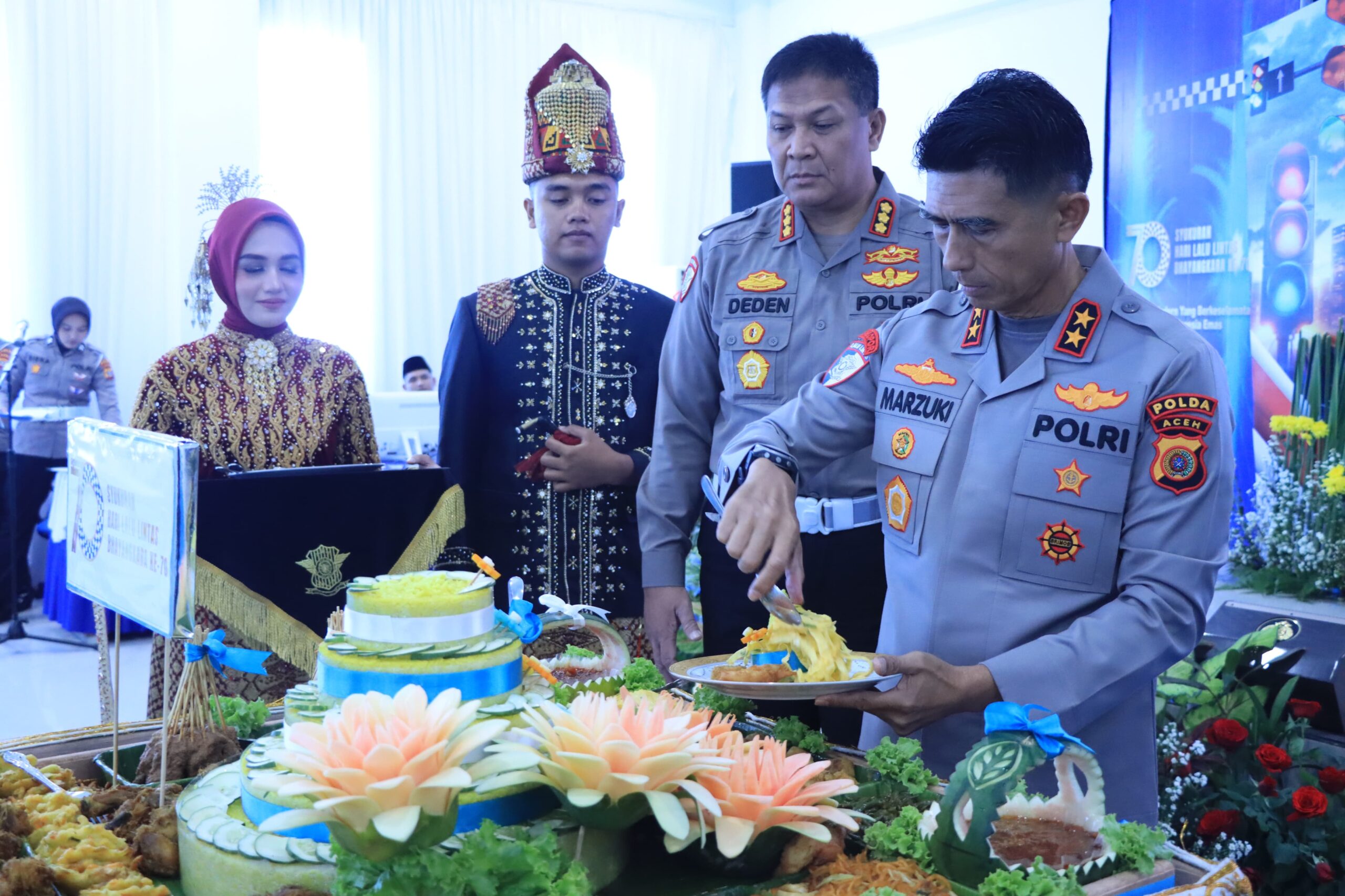 Kapolda Aceh Hadiri Syukuran HUT Ke-70 Lalu Lintas Bhayangkara