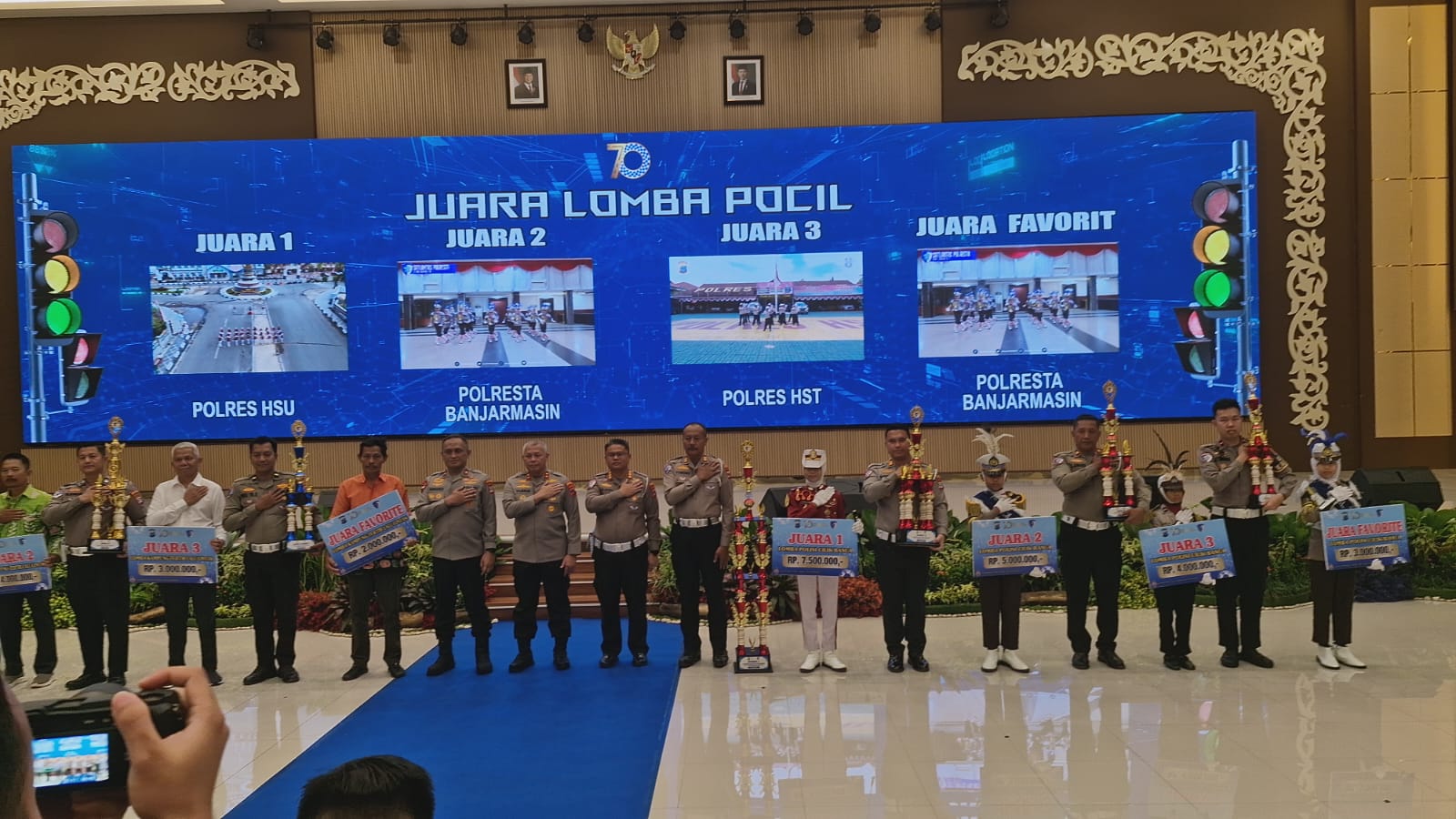 Polisi Cilik Polres HST Raih Juara III dalam Peringatan HUT Lalu Lintas Bhayangkara ke-70