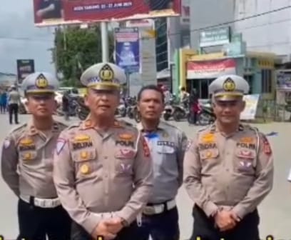 Kasatlantas Polres Aceh Tamiang Menghimbau Masyarakat Untuk Disiplin Berlalulintas