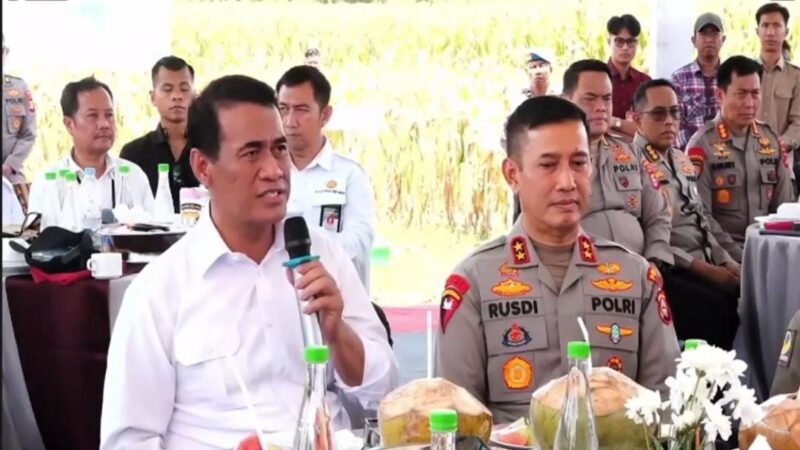 Menteri Pertanian Sampaikan Terima Kasih Kepada Kapolri,Produksi Jagung Meningkat Tinggi