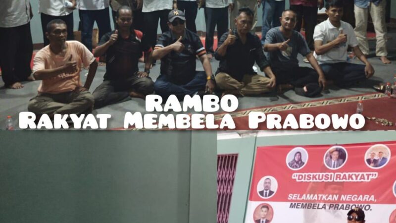 Gerakan Rakyat Kawal Pemerintahan Prabowo Subianto (RAMBO),Resmi Dibentuk di Bekasi 