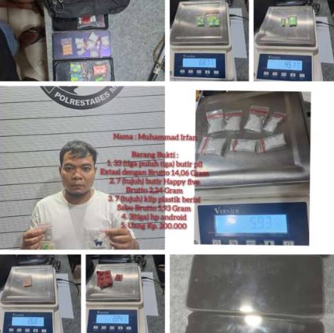 Bandar Besar Sabu Irfan Ditangkap di Jalan Karya Pembangunan Medan