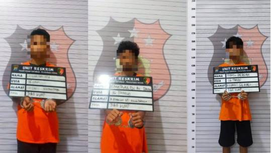 Tiga Pelaku Begal Ditangkap Polsek Medan Tuntungan 