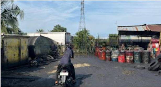 Diduga Tidak Memiliki Ijin,Modus Bengkel Mobil Dijadikan Pengolahan Limbah Oli Bekas