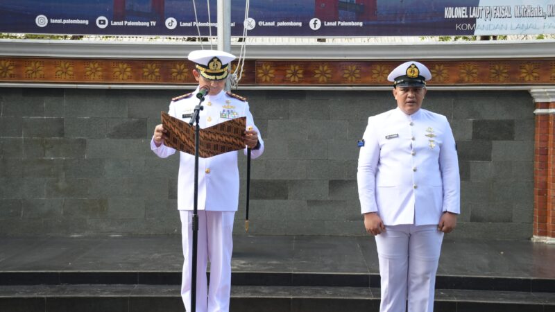 Danlanal Pimpin Upacara Hari Kesaktian Pancasila di Palembang