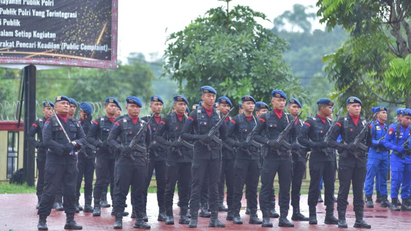 Sat Brimob Polda Sumut Upacara Hari Kesaktian Pancasila : Pancasila Perekat Bangsa Menuju Indonesia Raya