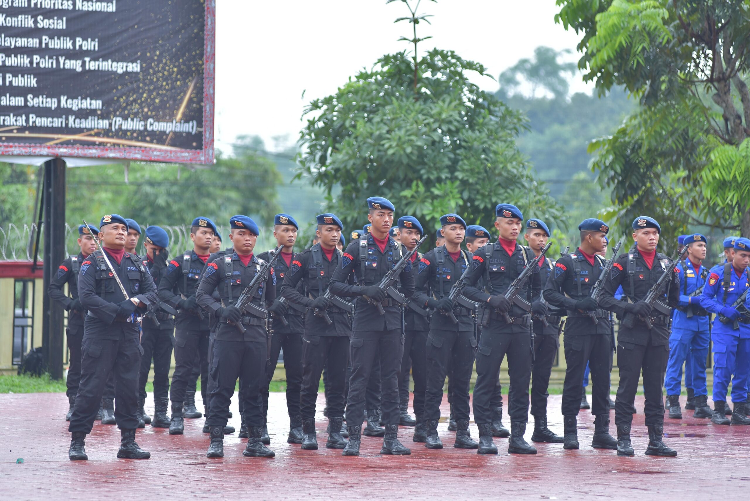 Sat Brimob Polda Sumut Upacara Hari Kesaktian Pancasila : Pancasila Perekat Bangsa Menuju Indonesia Raya