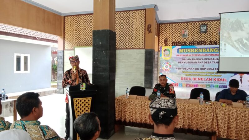 Pemerintah Desa Benelan Kidul Laksanakan MUSRENBANGDES bersama Masyarakat,Untuk Pembangunan Desanya