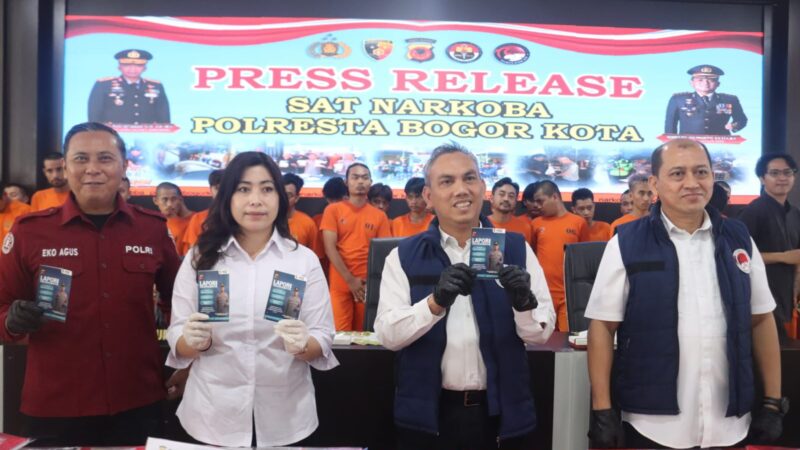 Polresta Bogor Kota Berhasil Ungkap 28 Kasus Narkoba,Dengan 33 Tersangka Diamankan Sepanjang September 2025