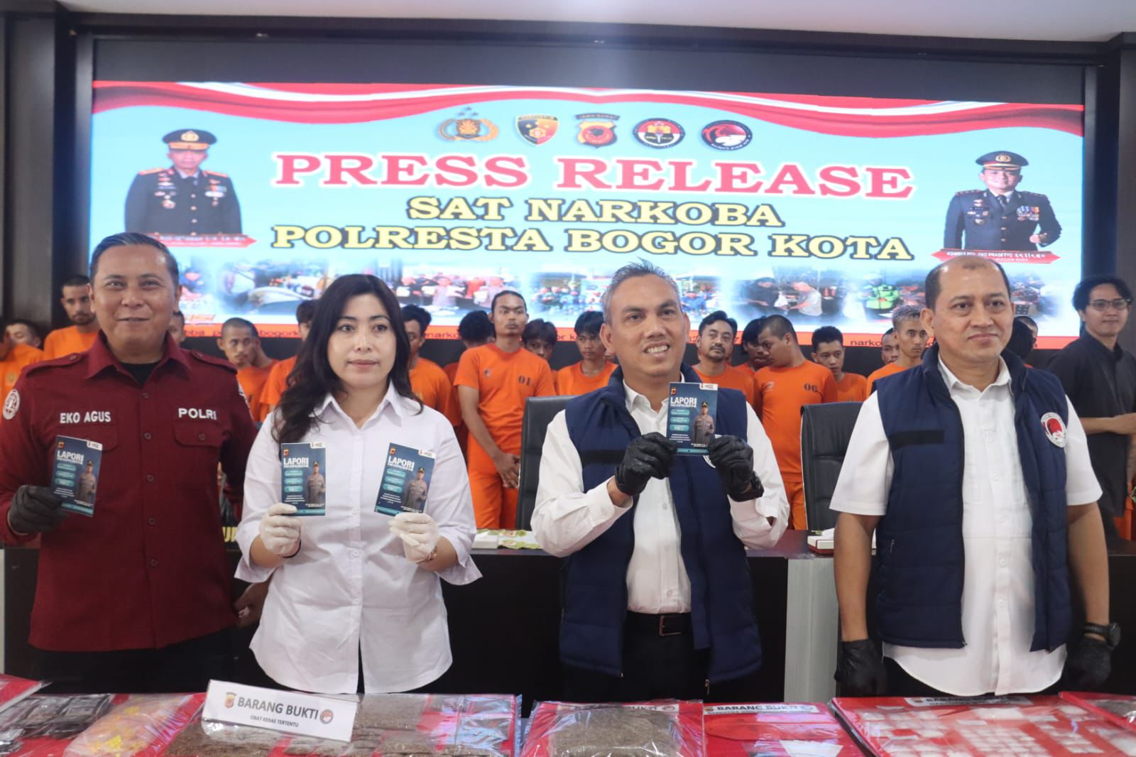 Polresta Bogor Kota Berhasil Ungkap 28 Kasus Narkoba,Dengan 33 Tersangka Diamankan Sepanjang September 2025