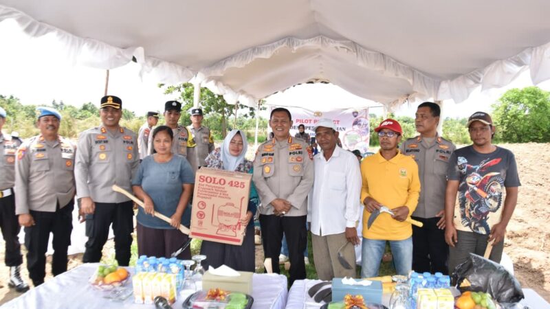 Dukung Ketahanan Pangan Nasional, Dit Binmas Polda Kalsel Gelar Pilot Project Desa Percontohan di Tanah Laut