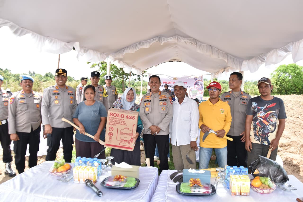 Dukung Ketahanan Pangan Nasional, Dit Binmas Polda Kalsel Gelar Pilot Project Desa Percontohan di Tanah Laut
