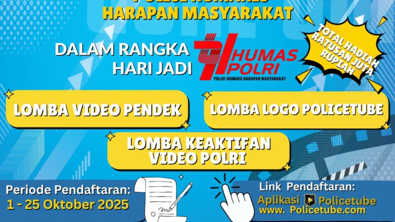 Humas Polri Gelar Lomba Kreatif Terbuka untuk Masyarakat dalam Rangka Hari Jadi ke-74 Tahun 2025