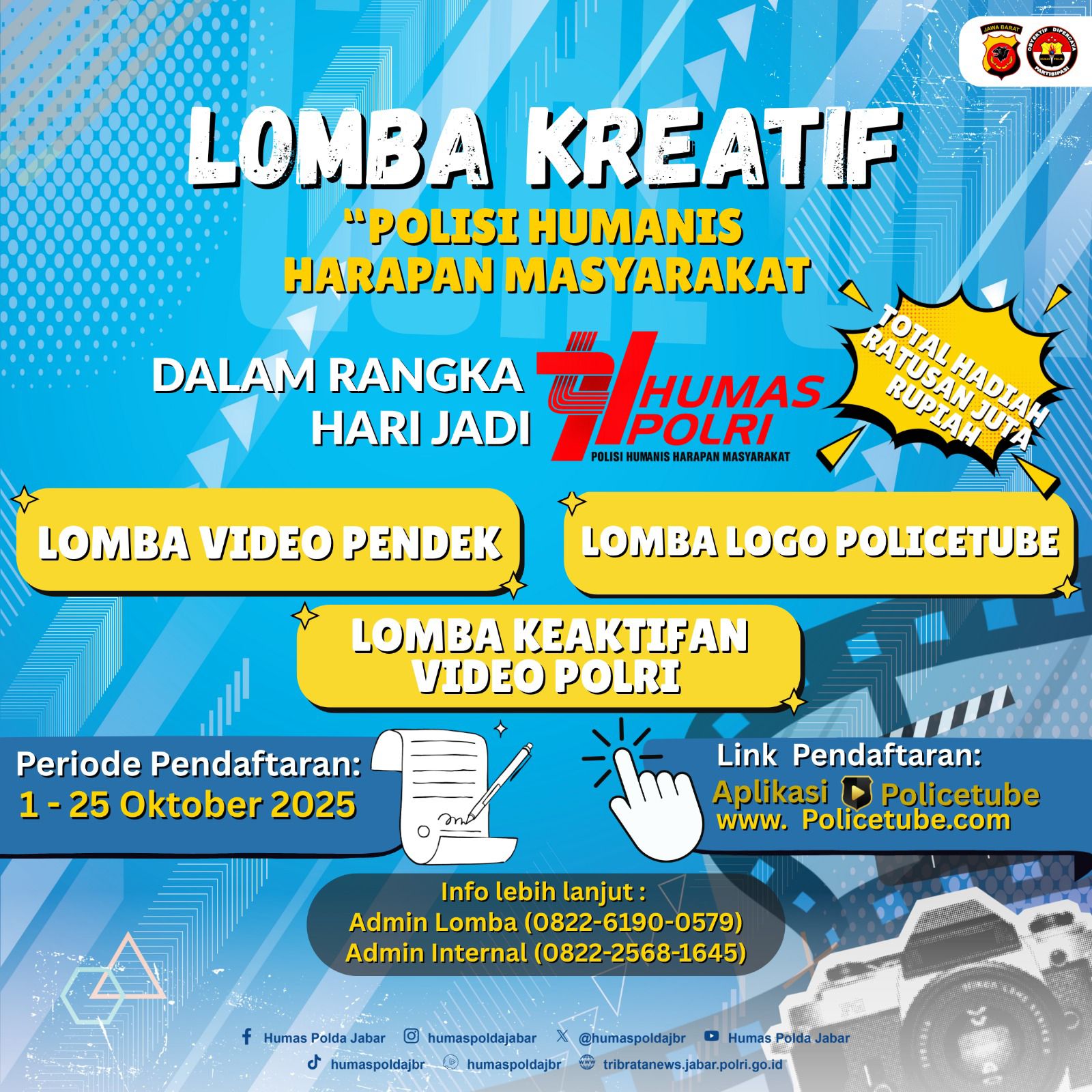 Humas Polri Gelar Lomba Kreatif Terbuka untuk Masyarakat dalam Rangka Hari Jadi ke-74 Tahun 2025