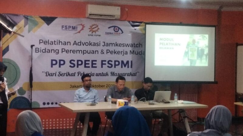 PP SPEE FSPMI Gelar Pelatihan Advokasi Jamkeswatch Bidang  Perempuan dan Pekerja Muda 
