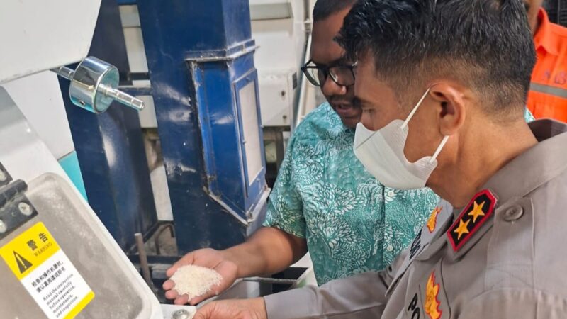 Kapolda Aceh Cek Kualitas Beras di Kilang Padi Blang Bintang,Pastikan Bebas Oplosan