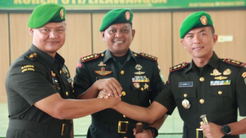 Danrem 011/Lilawangsa Pimpin Upacara Sertijab Dandim 0117/Aceh Tamiang