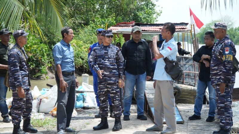 Danlanal Palembang Kunjungi Posal Mesuji, Perkuat Pengamanan Wilayah Pesisir
