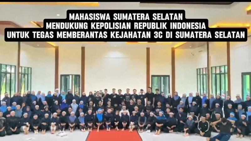 Tolak 3C,Deklarasi Mahasiswa Sumsel Dukung Kapolda Berantas Begal