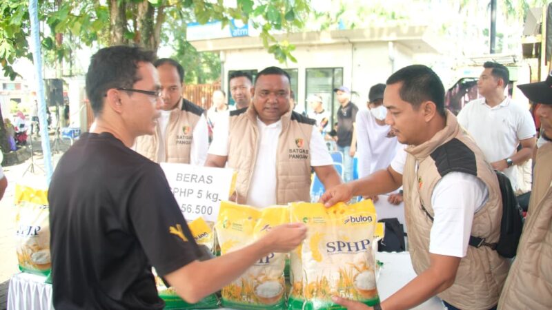 Ditreskrimsus Polda Kalsel Gelar Gerakan Pangan Murah,Sediakan 6 Ton Beras SPHP