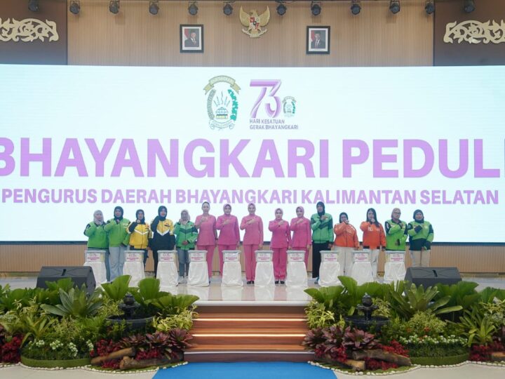 Bhayangkari Daerah Kalsel Gelar Bakti Sosial dan Kesehatan Sambut HUT ke-73, Dihadiri 500 Driver Ojol