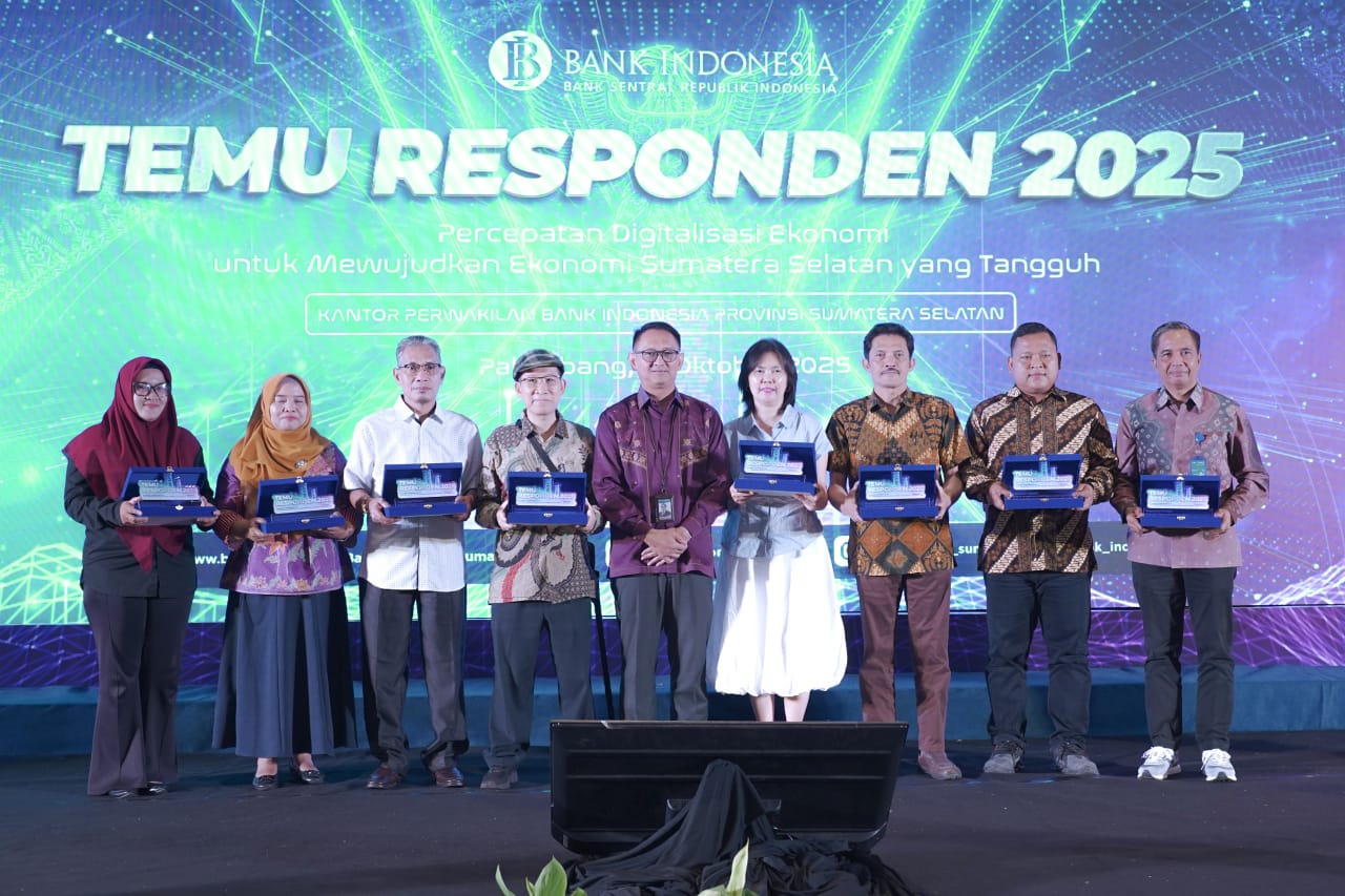 BI Sumsel Beri Apresiasi PT Pusri Sebagai Responden Terbaik