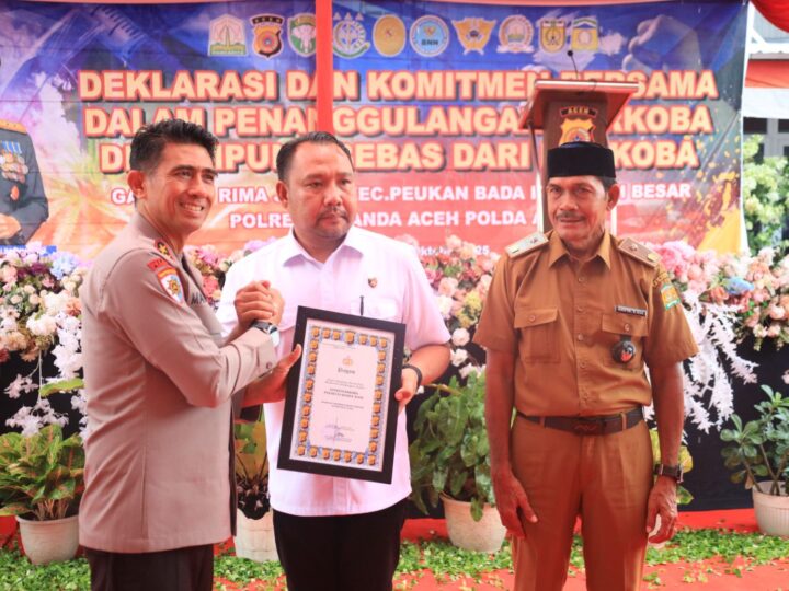 Polda Aceh Komitmen Cegah Narkotika,Bentuk dan Bina 94 KBDN di Seluruh Kabupaten Kota