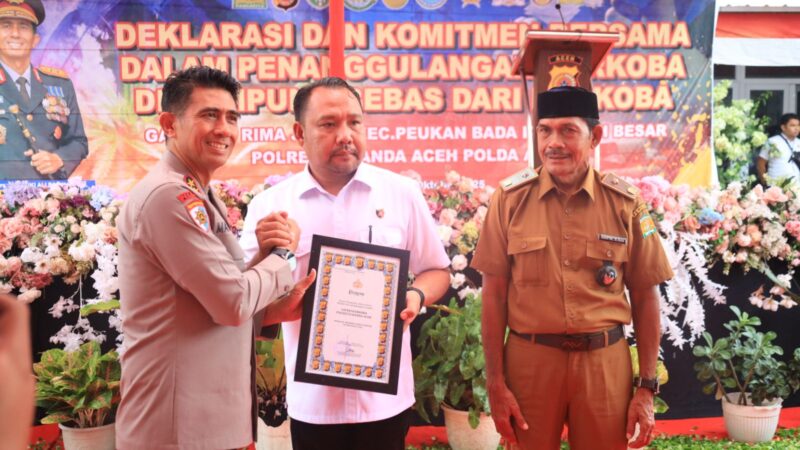 Polda Aceh Komitmen Cegah Narkotika,Bentuk dan Bina 94 KBDN di Seluruh Kabupaten Kota