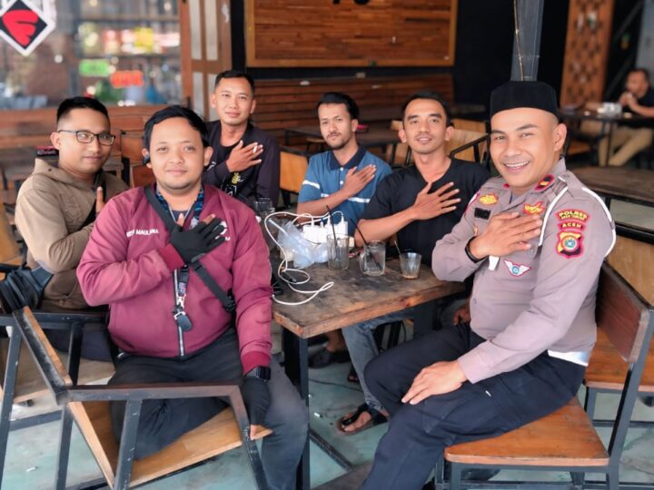KBO Satlantas Polres Aceh Tamiang Saweu Keude Kupi, Edukasi Tertib Berlalulintas 