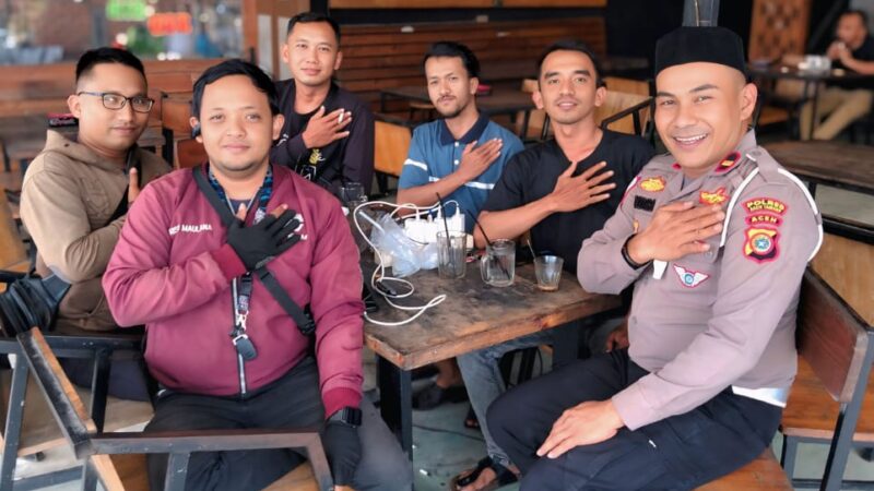 KBO Satlantas Polres Aceh Tamiang Saweu Keude Kupi, Edukasi Tertib Berlalulintas 