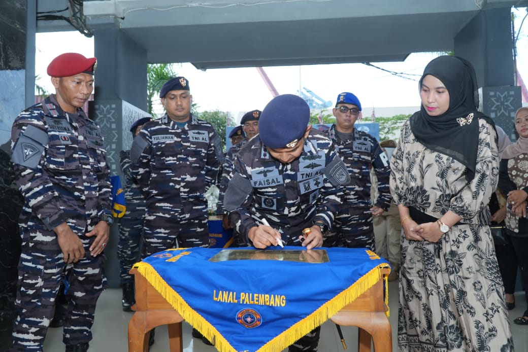 Perintah Presiden dan Panglima TNI Diwujudkan, Danlanal Palembang Resmikan Lorong Sejarah