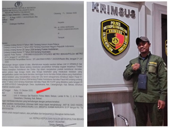 Ketua DPD Akpersi Jabar: Tidak Kooperatif Direktur RSUD Cabangbungin, Mangkir dari Panggilan Penyidik Krimsus Polres Bekasi 