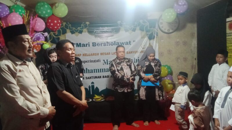 Bakesbangpol Kabupaten Banyuwangi Apresiasi Peringatan Maulid Nabi Muhammad SAW,dan Santunan Anak Yatim Piatu di IPWL LRPPN-BI Banyuwangi 