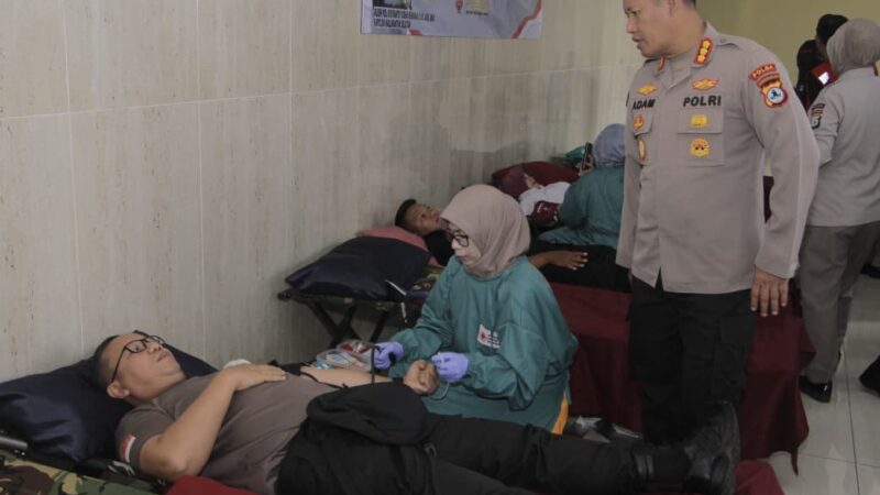 Hari Jadi Humas Polri Ke-74, Polda Kalsel Gelar Donor Darah