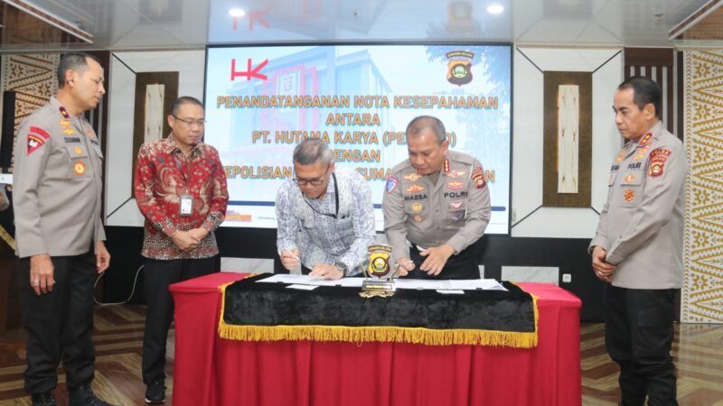 Polda Sumsel dan Hutama Karya Teken MoU, Prioritaskan Keamanan Tol Trans Sumatera