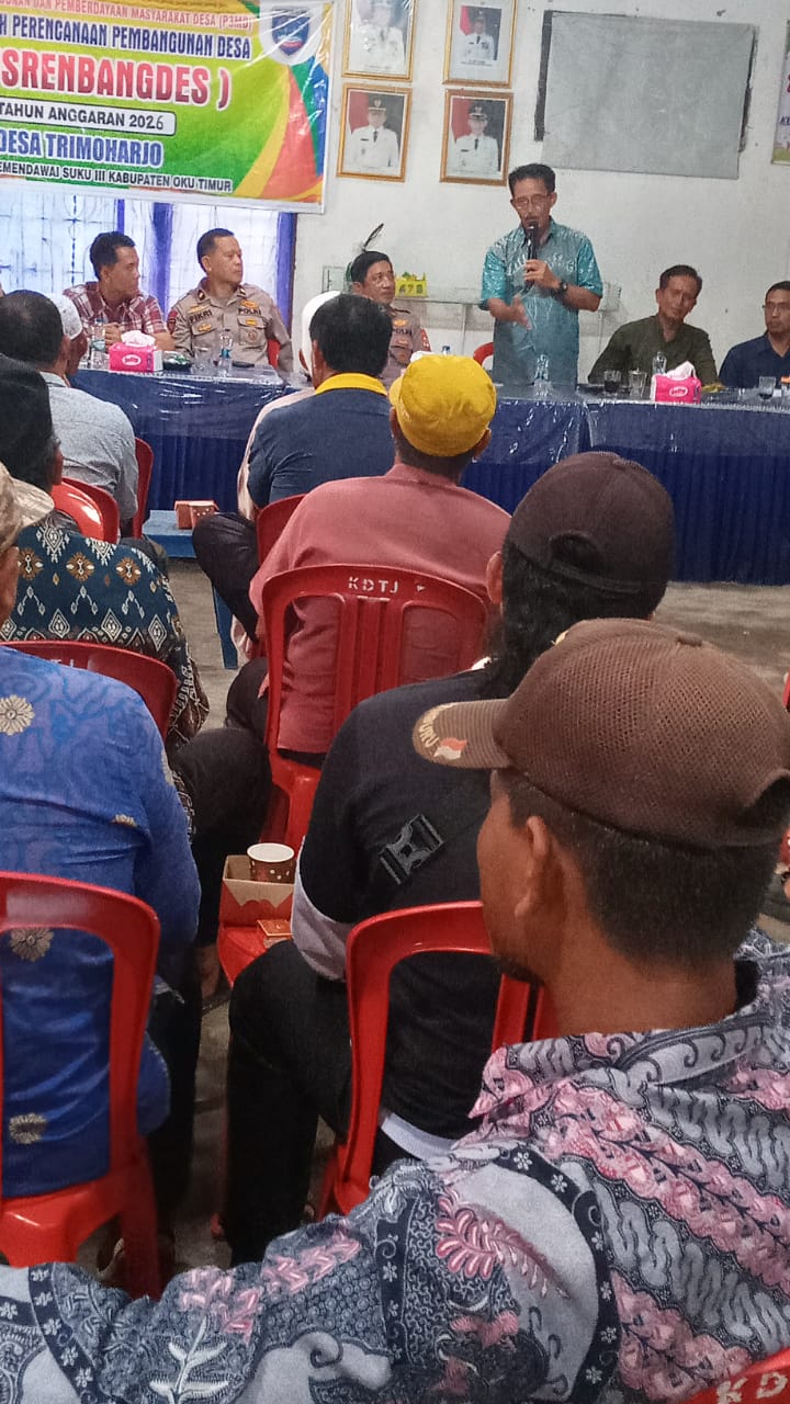 Musrenbangdes Desa Trimoharjo,Dihadiri Kapolsek, Babinsa dan Masyarakat: Wujud Sinergi untuk Pembangunan Desa