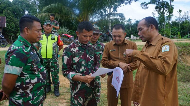 Dandim 0117/Aceh Tamiang Bersama Kadis Koperindag Tinjau Lokasi Lahan Pembangunan KKDMP